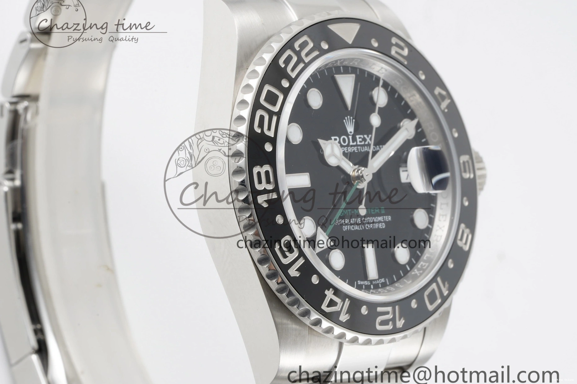 1219 RelaxedFit GMT Master II 116710 LN 904L SS C+F 1:1 Best Edition Black Dial on Oyster Bracelet VR3285 CHS 2252